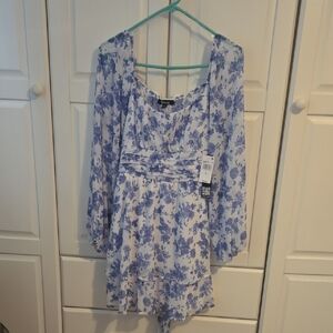 Trixxi Blue Floral Dress